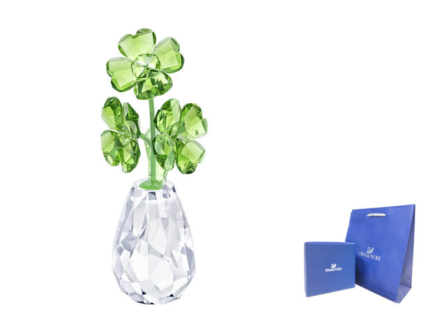 Swarovski Crystal  - Swarovski-Crystal FLOWER DREAMS - FOUR-LEAF CLOVERS - SI0320A1 Photo