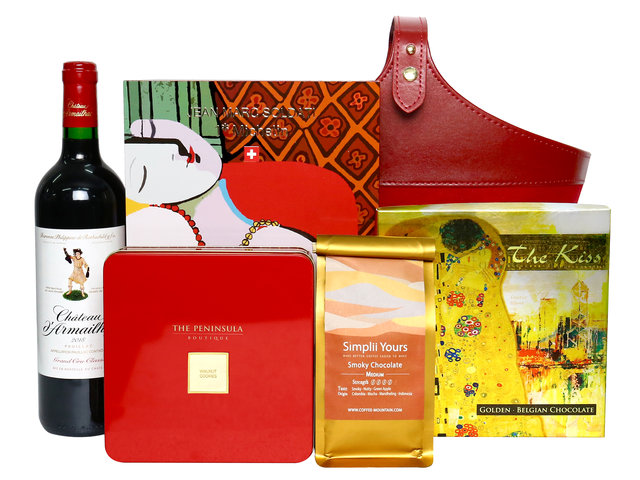 Wine n Food Hamper - Artistic Food and Wine Gift Hampers EA06 - ER0301A6 Photo