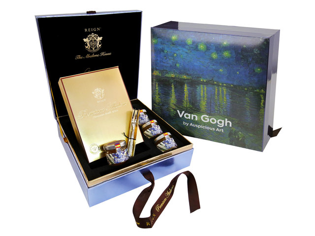 Wine n Food Hamper - Reign Michelin Fine Art Abalone with honey Box Set - HR1025A5 Photo