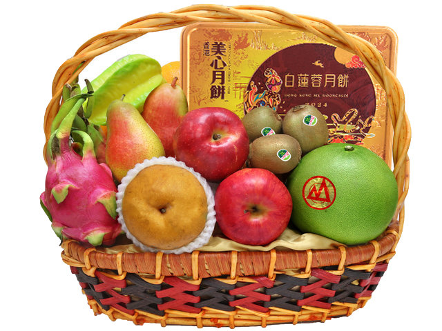 中秋果籃Hamper - 中秋美心月餅優質實惠果籃 FH188 - L140534 Photo