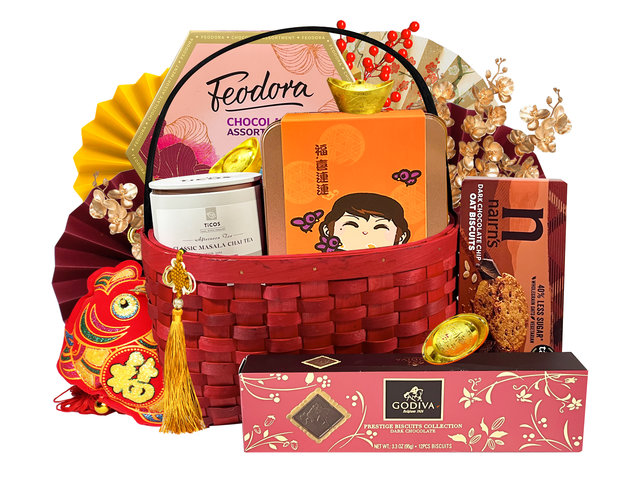 新年果篮Hamper - 2024农历新年中国礼物篮 1223B3 - CHC1223B3 Photo