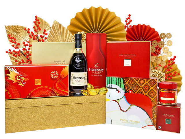 新年果籃Hamper - 新春豪華美酒美食禮物籃 0105A9 - CH20105A9 Photo