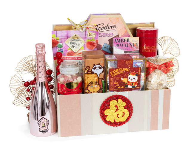 CNY Gift Hamper - Joyful and festive again Baskets CNYN02 - CH21129C8 Photo