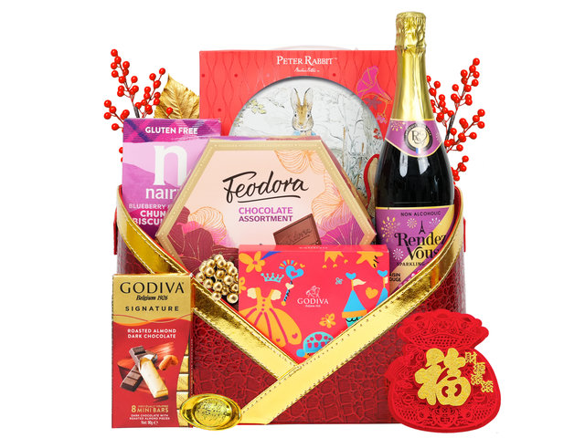 CNY Gift Hamper - New Year Food and Wine Gift Hamper FH246 - CH21205B8 Photo